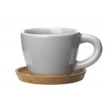 Espresso puodelis su medine lėkštute 0.1 L, IITTALA
