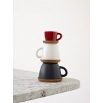 Espresso puodelis su medine lėkštute baltas 0.1 L, IITTALA
