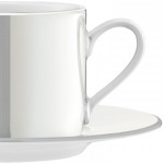 Arbatos/kavos puodeliai su lėkštutėmis x 4 PERLAS